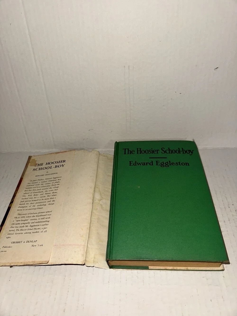 Vintage The Hoosier School-Boy Edward Eggleston Grosset Dunlap Hardcover DJ